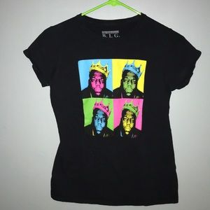 2/$8 Jrs The Notorious B.I.G T-Shirt Black Size M